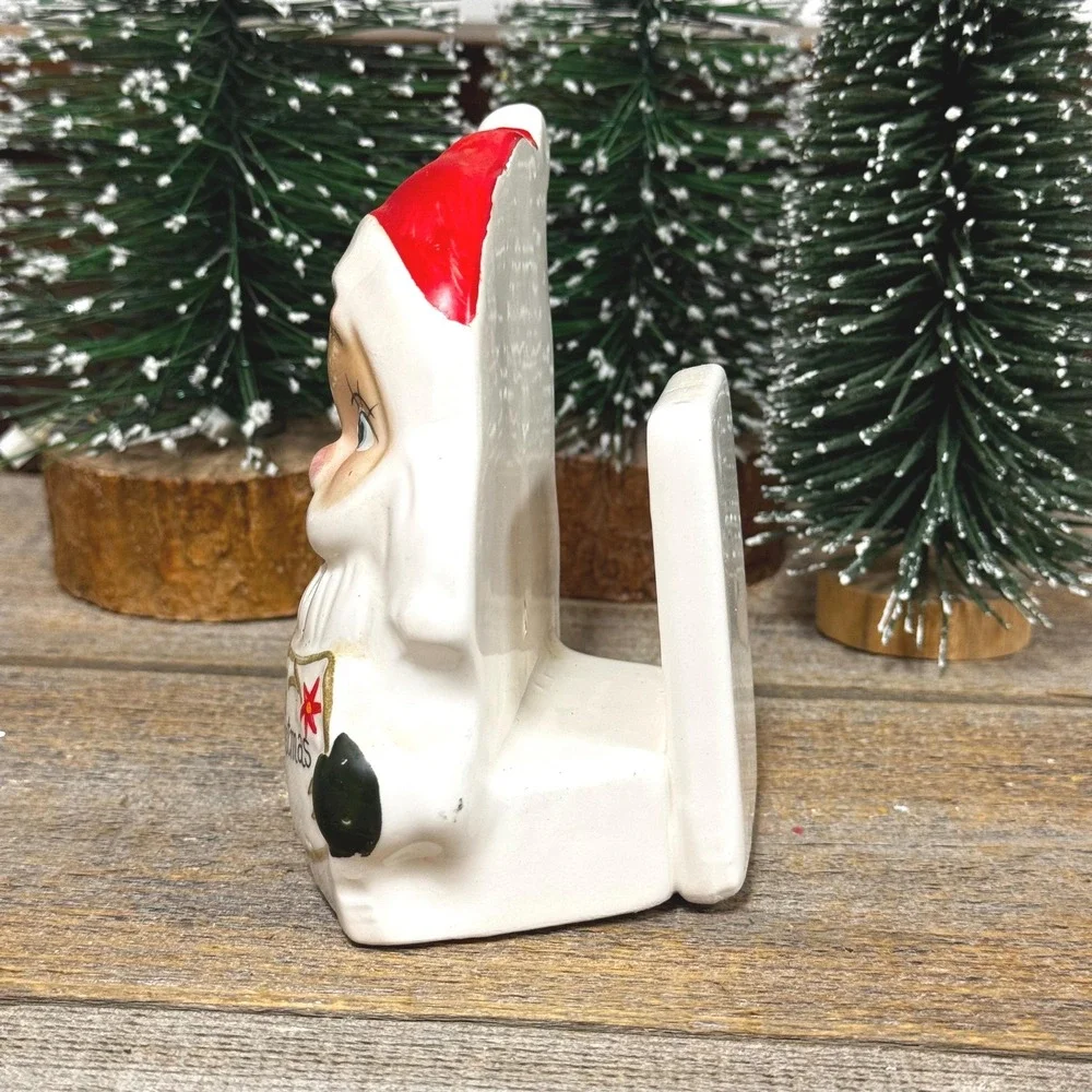 Vintage Josef Originals Santa napkin holder: Christmas decor‎